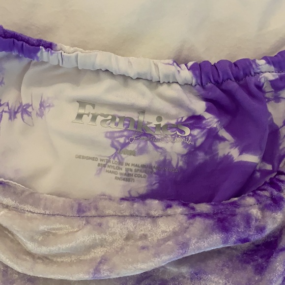Frankies bikinis liam tie dye purple velvet - Picture 5 of 5